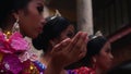 Prayer on May flower pageantry during holy mass